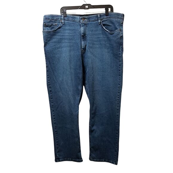 Wrangler Other - Wrangler Authentics Straight Fit Men’s Blue Denim Jeans Size 40x30 Elastic Waist